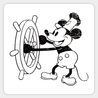 Vintage Steamboat Willie Sticker